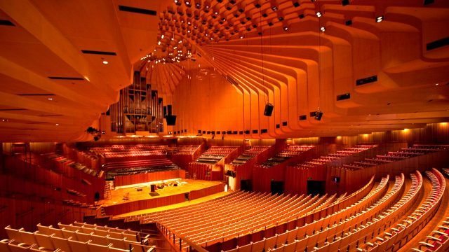CXNMYJ Sydney, New South Wales, Australia, interior view of the Sydney Opera House