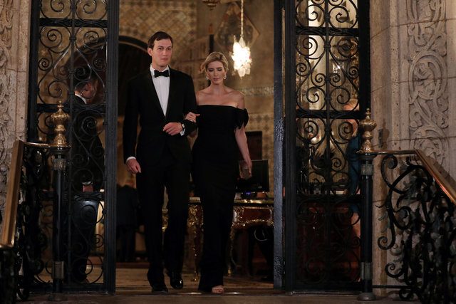 Ivanka Trump and Senior advisor and son-in-law of U.S. President Donald Trump, Jared Kushner, leave Mar-a-Lago Club in Palm Beach, Florida, U.S., February 11, 2017. REUTERS/Carlos Barria