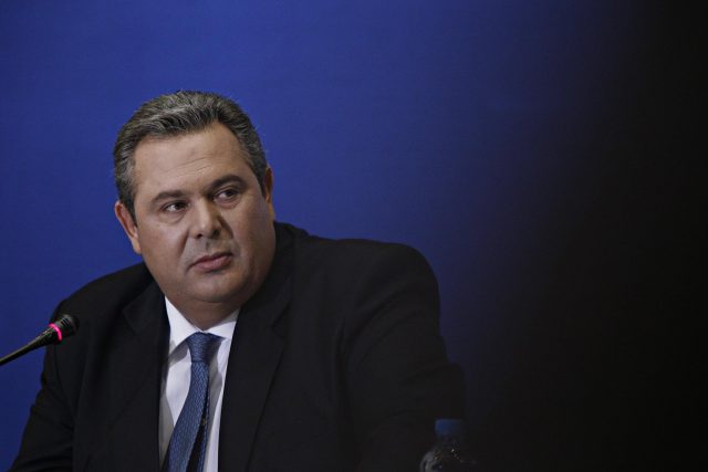 Press conference by the leader of the Independent Greeks Panos Kammenos at Vellidio Conference Center, Thessaloniki on September 10, 2015. / Συνέντευξη τύπου του αρχηγού των Ανεξάρτητων Ελλήνων Πάνου Καμμένου στο Βελλίδειο Συνεδριακό Κέντρο, Θεσσαλονίκη στις 10 Σεπτεμβρίου 2015.