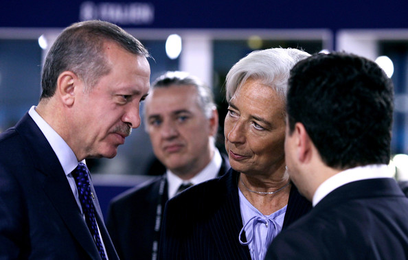 Christine+Lagarde+Recep+Tayyip+Erdogan