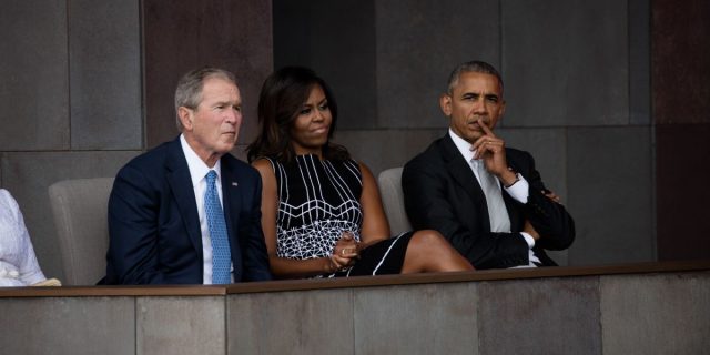 george-bush-michelle-obama