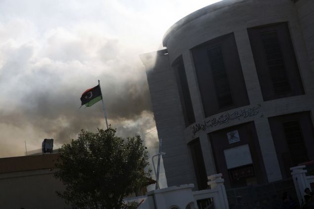 επίθεση στο υπουργείο Εξωτερικών της Λιβύης 