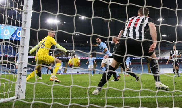 Gundogan scores for City against newcastle