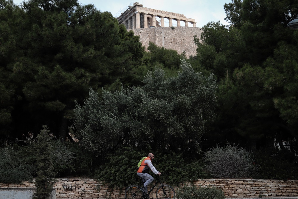 Ποδήλατο στην Ακρόπολη 