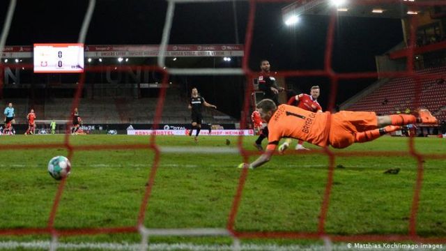 union's first goal against bayer