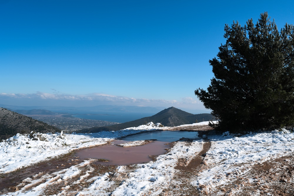 Χιονόπτωση χιόνια