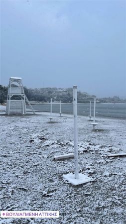 Παλαιό Φάληρο χιόνια