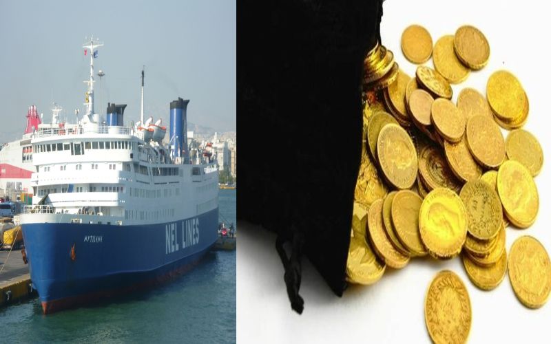 Συλλήψεις …εν πλω σπείρας διαρρηκτών που μετέφερε με το πλοίο από τη Μυτιλήνη χρυσές λίρες και κοσμήματα