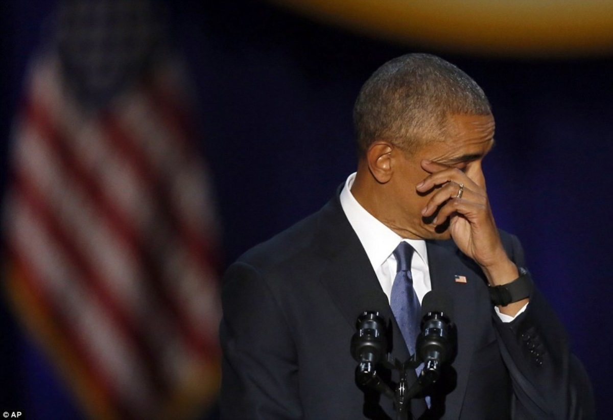 Δακρυσμένο αντίο Ομπάμα στο Σικάγο! Αποχαιρέτισε τους Αμερικανούς