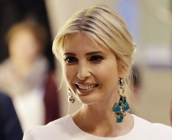 dpatop - Ivanka Trump, daughter and advisor of the US President, arriving a dinner in the Deutsche Bank after taking part in the international W20 summit on women's empowerment  in Berlin, Germany, 25 April 2017. Photo: Michael Sohn/AP-POOL/dpa