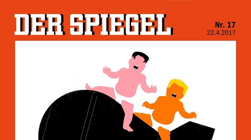 Ειρωνικό Spiegel: Τα μωρά Τραμπ και Κιμ Γιονγκ Ουν παίζουν (pic)