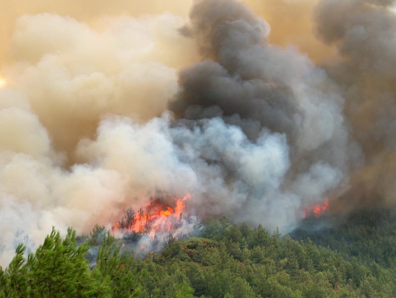 Ενημέρωση του κοινού για λήψη μέτρων αυτοπροστασίας σε περίπτωση πυρκαγιάς