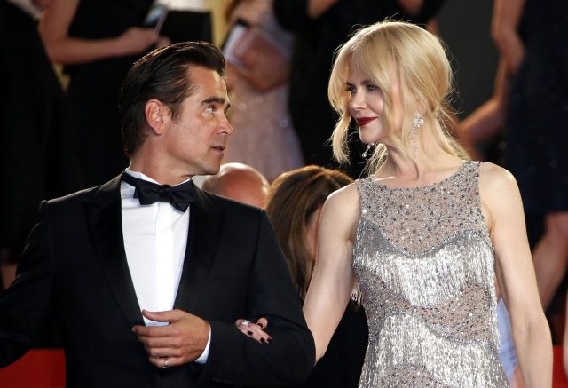 epa05987541 Irish actor Colin Farrell and Australian actress Nicole Kidman leave the premiere of 'The Beguiled' during the 70th annual Cannes Film Festival, in Cannes, France, 24 May 2017. The movie was presented in the Official Competition of the festival which runs from 17 to 28 May. EPA/SEBASTIEN NOGIER