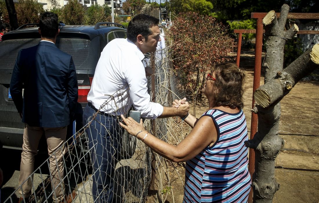 Η ΝΔ για την επίσκεψη Τσίπρα στο Μάτι: “Ανεπάρκεια κι απάνθρωπος κυνισμός”