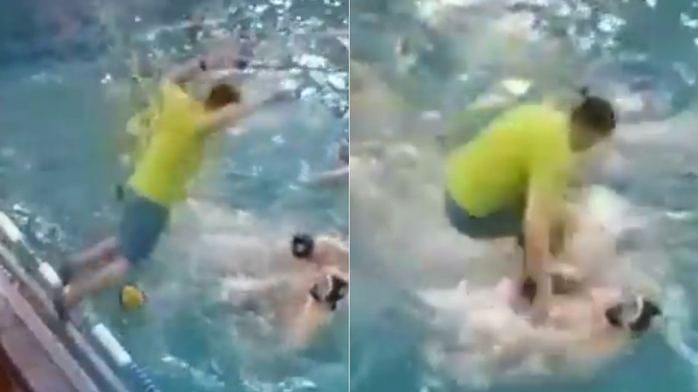 Ρωσία: Προπονητής ομάδας πόλο τσακώνεται με αθλητή μέσα στο νερό και… πηδάει πάνω στο κεφάλι του! (vid)
