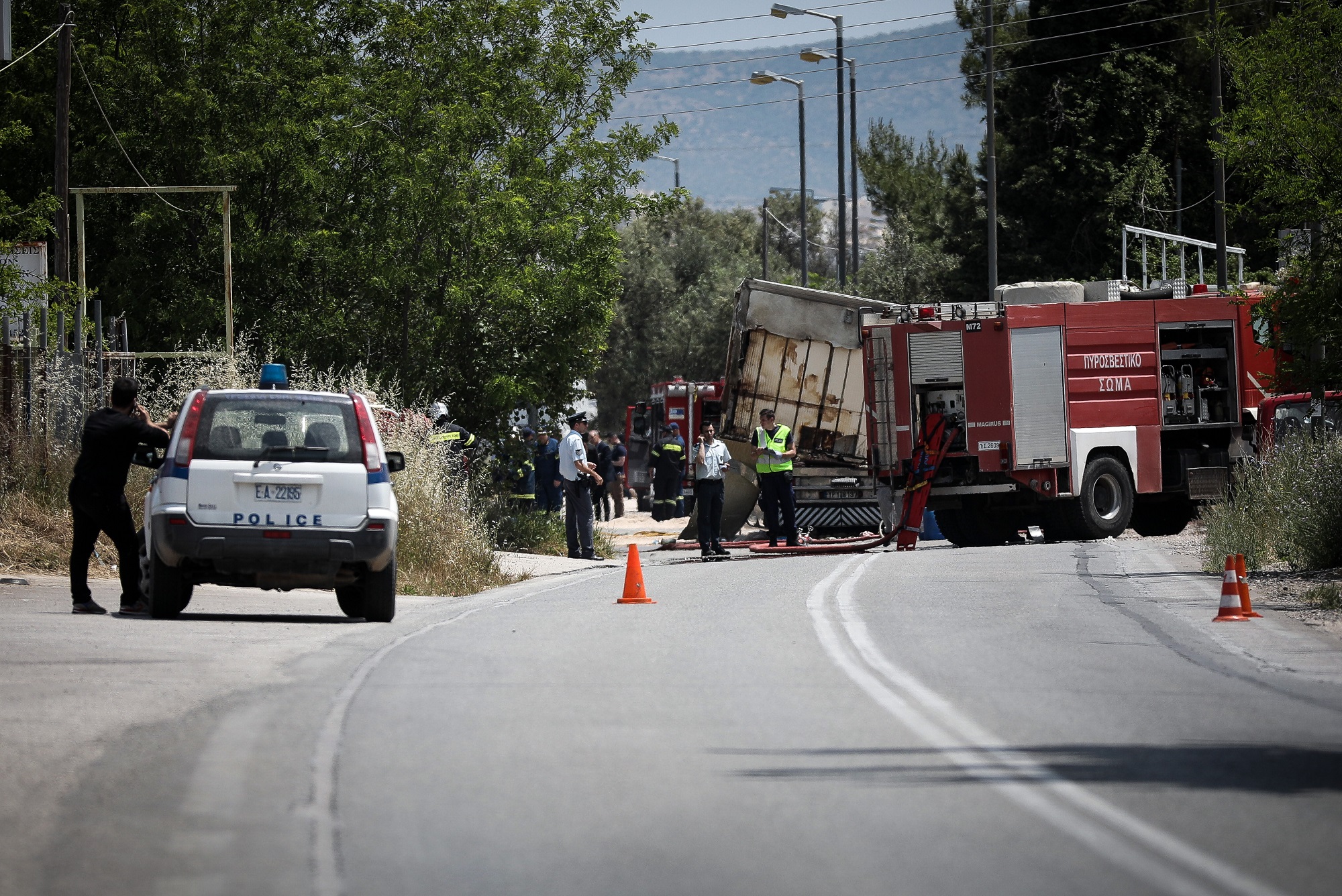 Τροχαίο – βυτιοφόρο: Δύο νεκροί και ένας τραυματίας – Συναγερμός για διαρροή καυσίμων