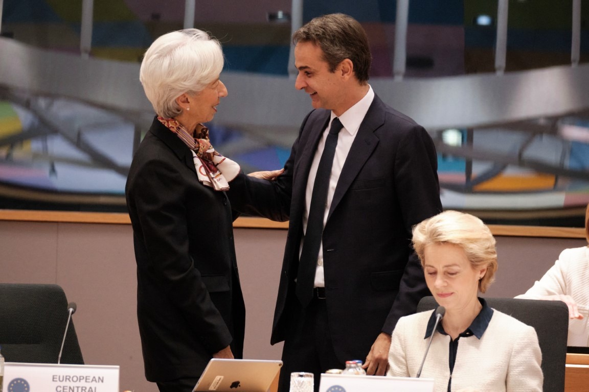 Μητσοτάκης Λαγκάρντ Φρανκφούρτη: Η συνάντηση με την πρόεδρο της ΕΚΤ