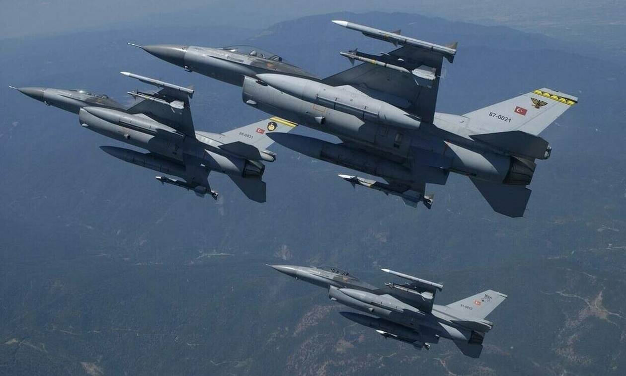 Τουρκικά μαχητικά στο Αιγαίο: Ακόμα μία πρόκληση με 29 παραβιάσεις και εικονική αερομαχία