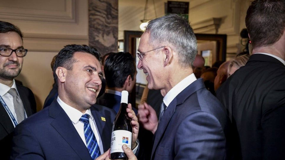 Ζάεφ – ΝΑΤΟ: Ένα “μακεδονικό” κρασί, δώρο στον Στόλτενμπεργκ
