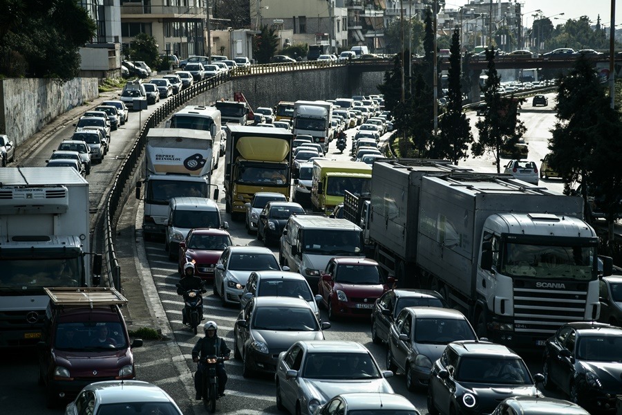 Κηφισός τώρα κίνηση: Μεγάλο μποτιλιάρισμα λόγω έργων