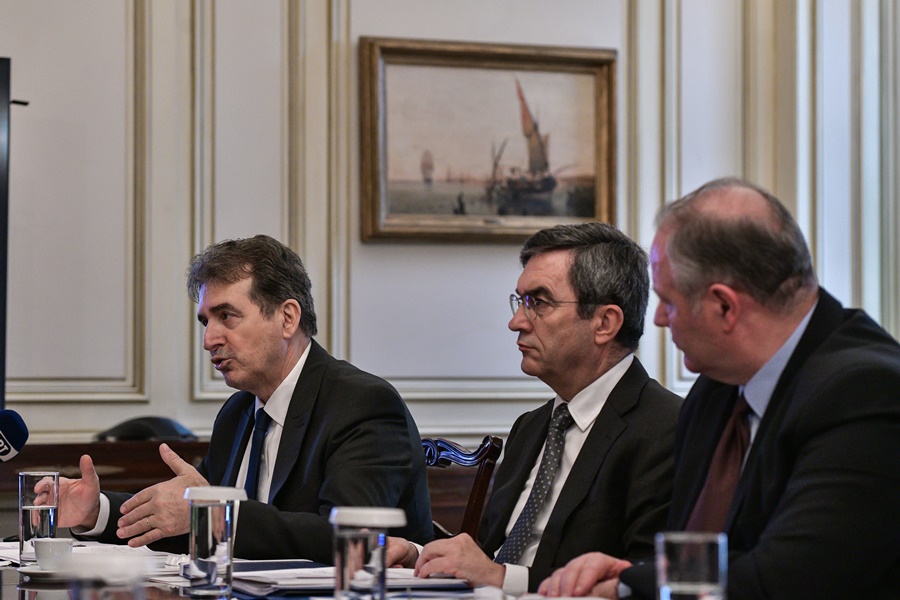 Μητσοτάκης – Χρυσοχοΐδης: Συνάντηση του πρωθυπουργού με την ηγεσία του υπουργείου