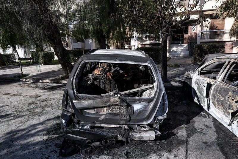 Εμπρησμός αυτοκινήτων – Θεσσαλονίκη: Επίθεση σε οχήματα εταιρίας security