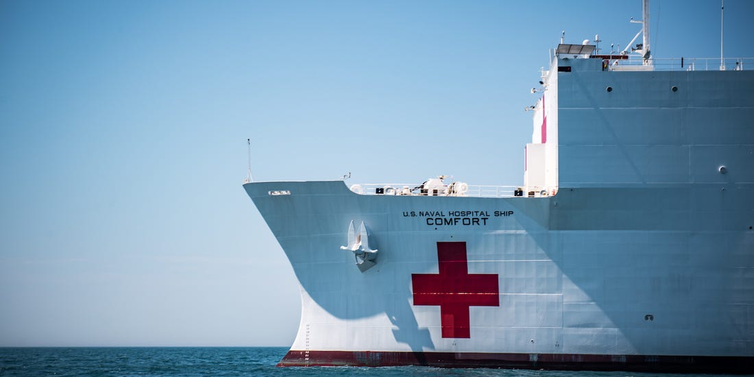 Κορωνοϊός – Νέα Υόρκη: Έφθασε το στρατιωτικό πλωτό νοσοκομείο USNS Comfort