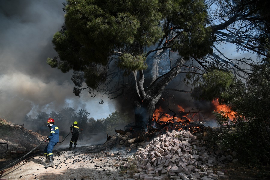 Φωτιά Χίος τώρα: Μεγάλη φωτιά καίει εκτάσεις, εκκενώνονται οικισμοί