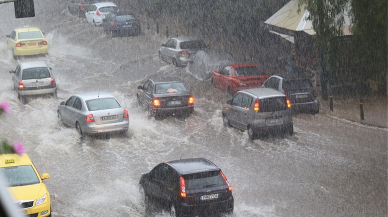 Κακοκαιρία Θεσσαλονίκη: Πλημμύρες στον Λαγκαδά