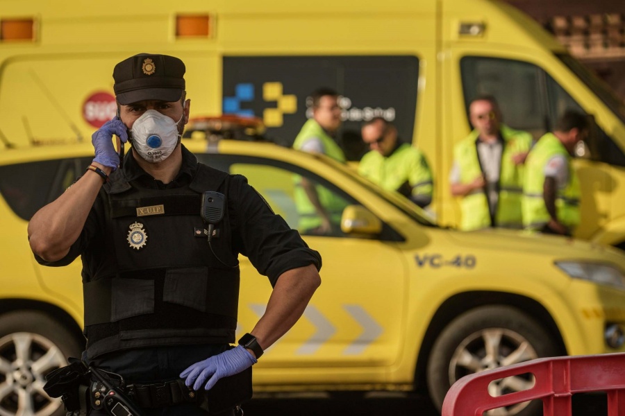 Ισπανία κορονοϊός: Ξύπνησαν μνήμες από τη δολοφονία Φλόιντ