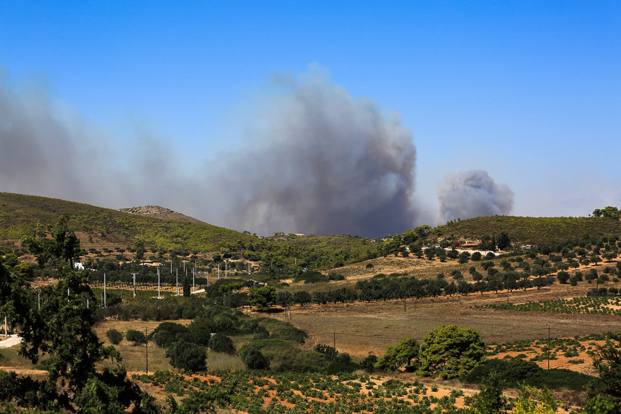 Καλύβια φωτιά τώρα: Εκκενώνεται προληπτικά ο οικισμός Φέριζα
