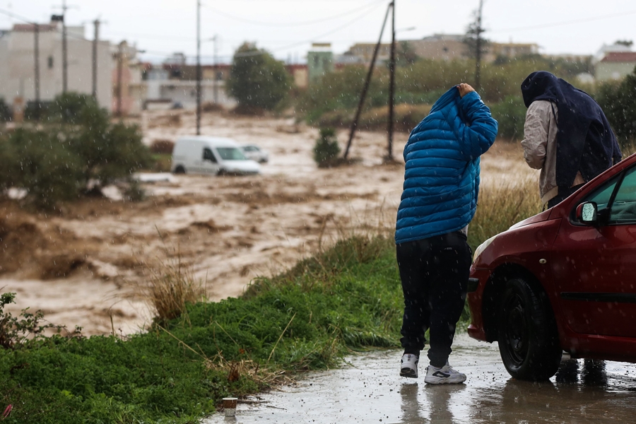 Κακοκαιρία Κρήτη: Πλήττεται ξανά το νησί από βροχές