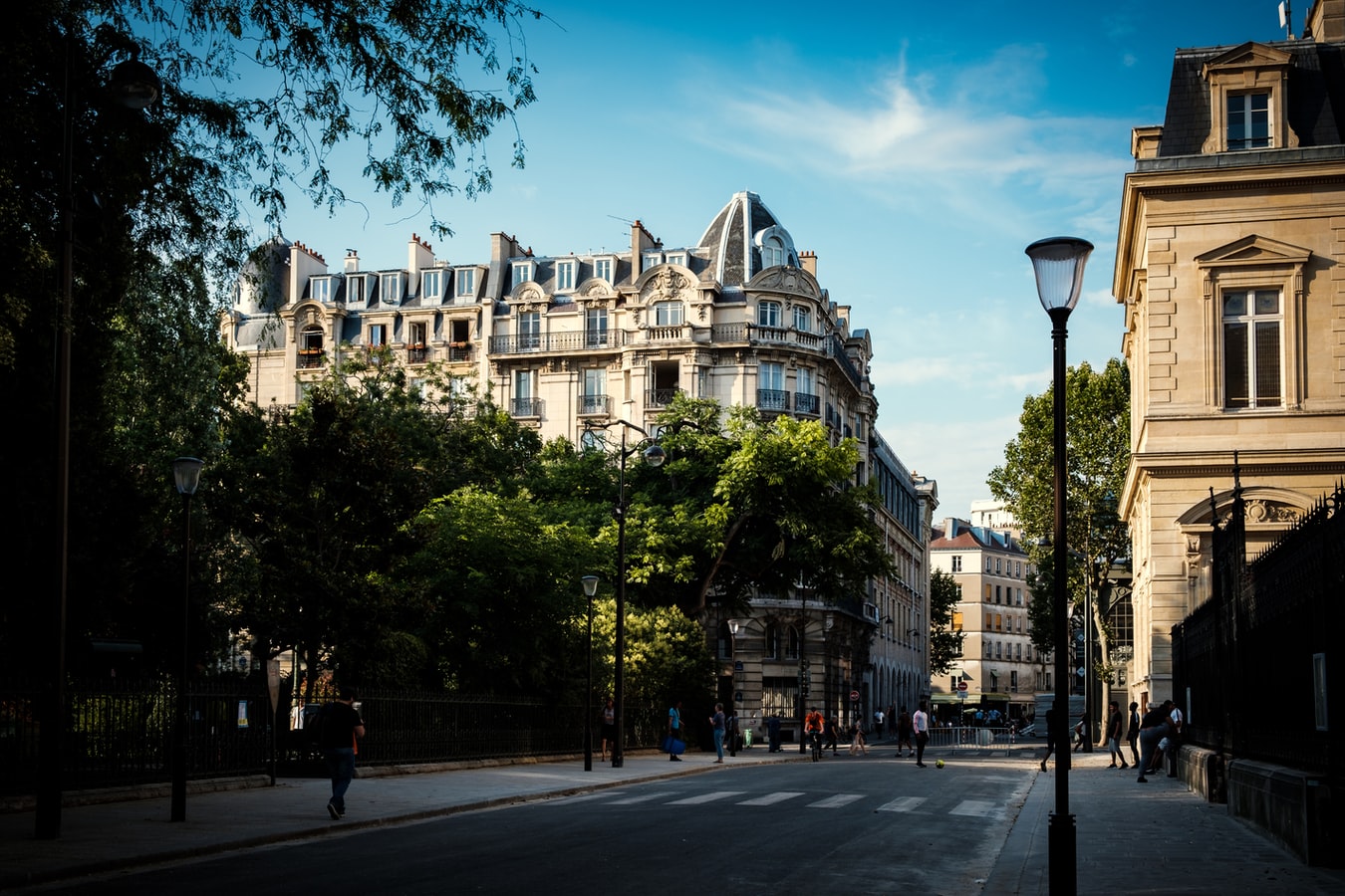 Γαλλία Παρίσι σπίτια δρόμοι