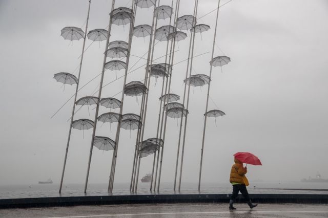 βροχή στη Θεσσαλονίκη