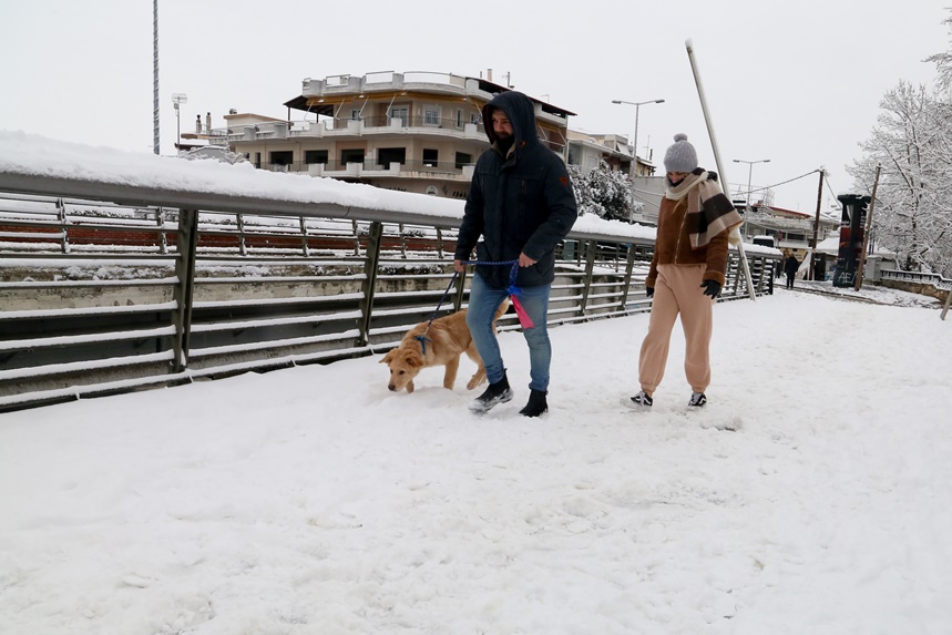 Βόλτα στο χιόνι