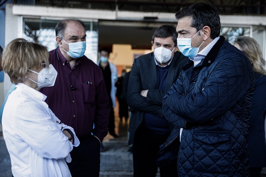 Τσίπρας Θριάσιο κορονοϊός: «Δραματική η κατάσταση στα νοσοκομεία»