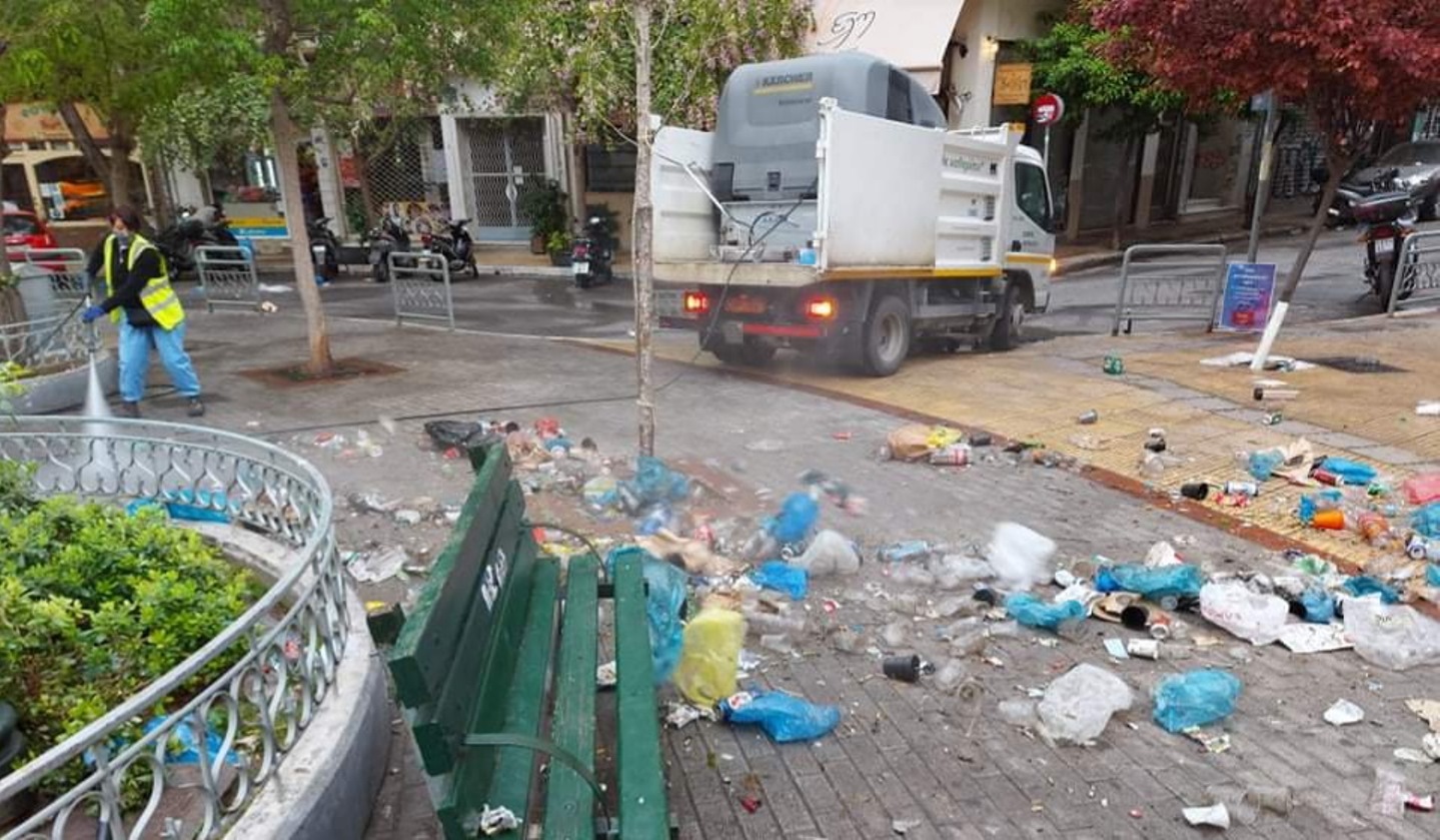Δήμος Αθηναίων: Σε εξέλιξη το πρόγραμμα καθαριότητας