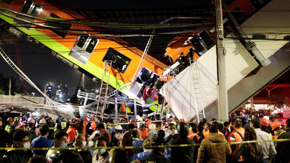 Μεξικό δυστύχημα: Κατέρρευσε γέφυρα του Μετρό πάνω σε δρόμο