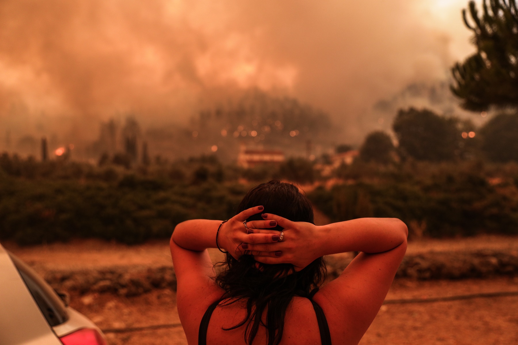 Πευκί φωτιά τώρα – Εύβοια: Εικόνες τραγωδίας, μεταφέρουν κατοίκους με τα χέρια