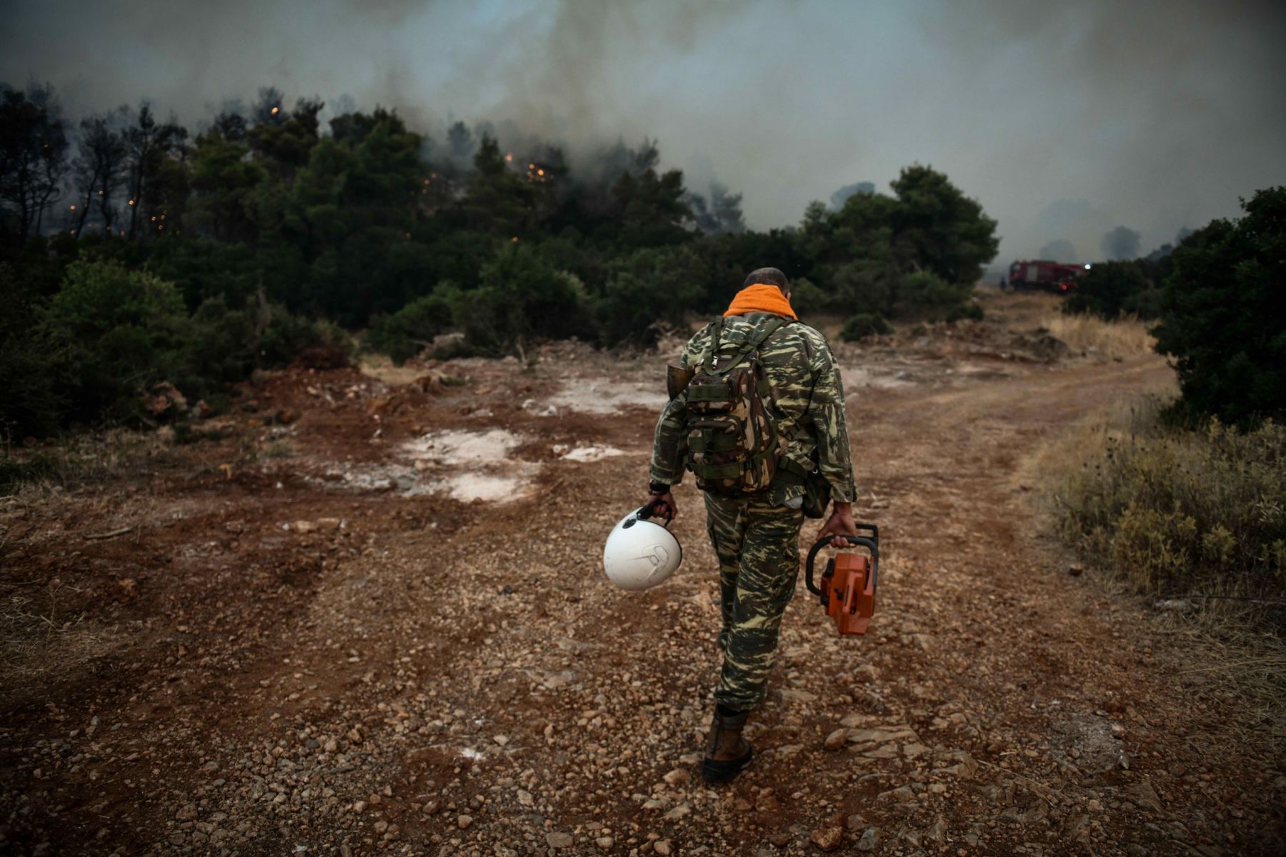Φωτιά τώρα Βίλια: Μάχη κοντά στους οικισμούς Οινόη και Πανόραμα