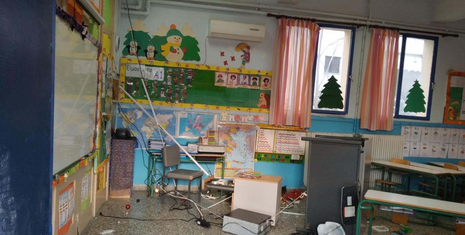 Δήμος Αθηναίων: Αποκατάσταση βανδαλισμών σε σχολείο