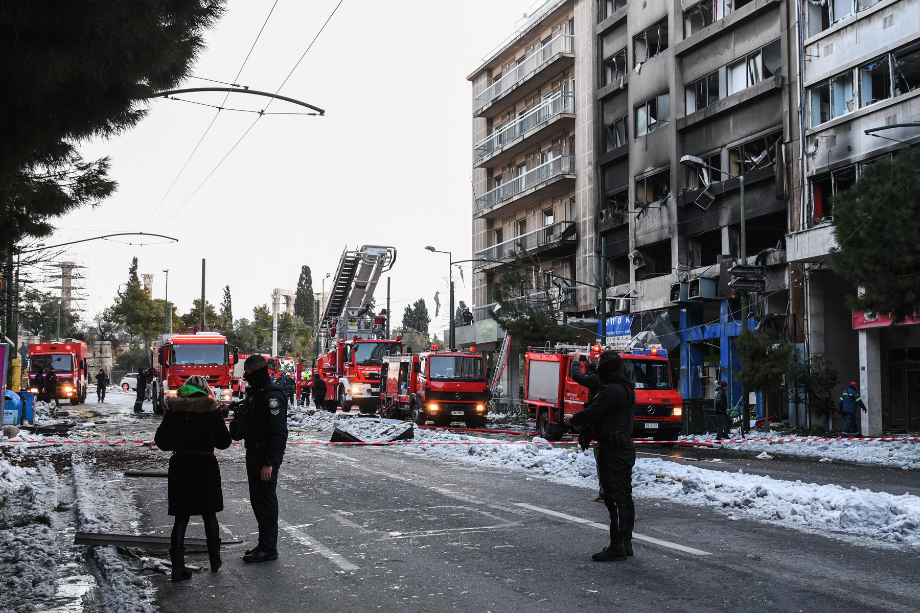 Έκρηξη – Στύλοι Ολυμπίου Διός: Κλειστή η Συγγρού μέχρι την Πέμπτη