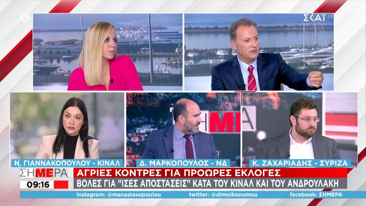 Μαρκόπουλος – Ζαχαριάδης ΣΚΑΙ: «Είσαι ψεύτης», «μην γίνεσαι Πολάκης»