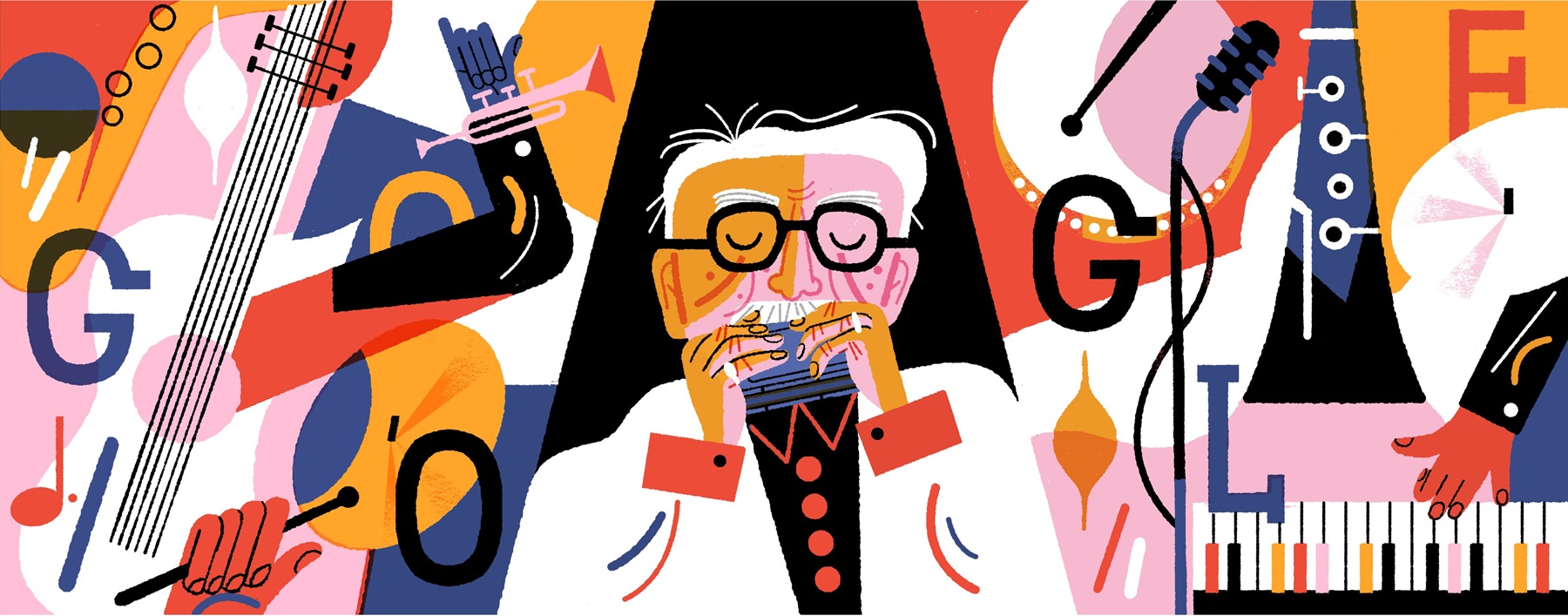 Google doodle Toots Thielemans: 100 χρόνια από τη γέννηση του