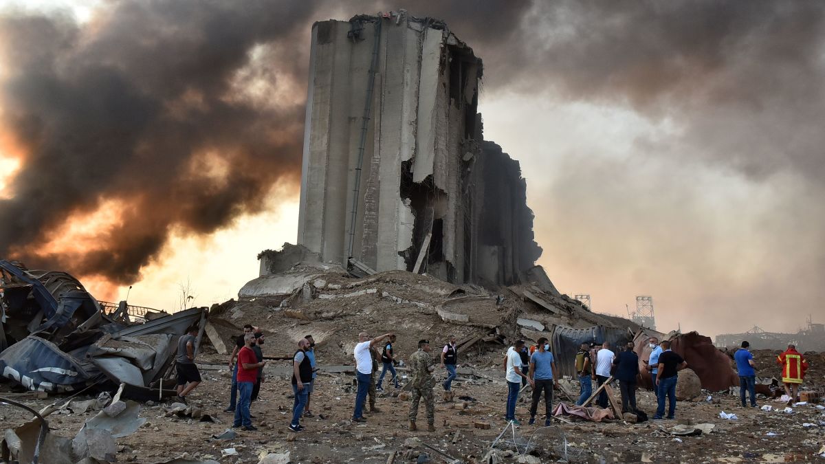 Βηρυτός έκρηξη: Η επέτειος  στο λιμάνι «ζωντάνευσε» με νέα κατάρρευση μέρους των σιλό