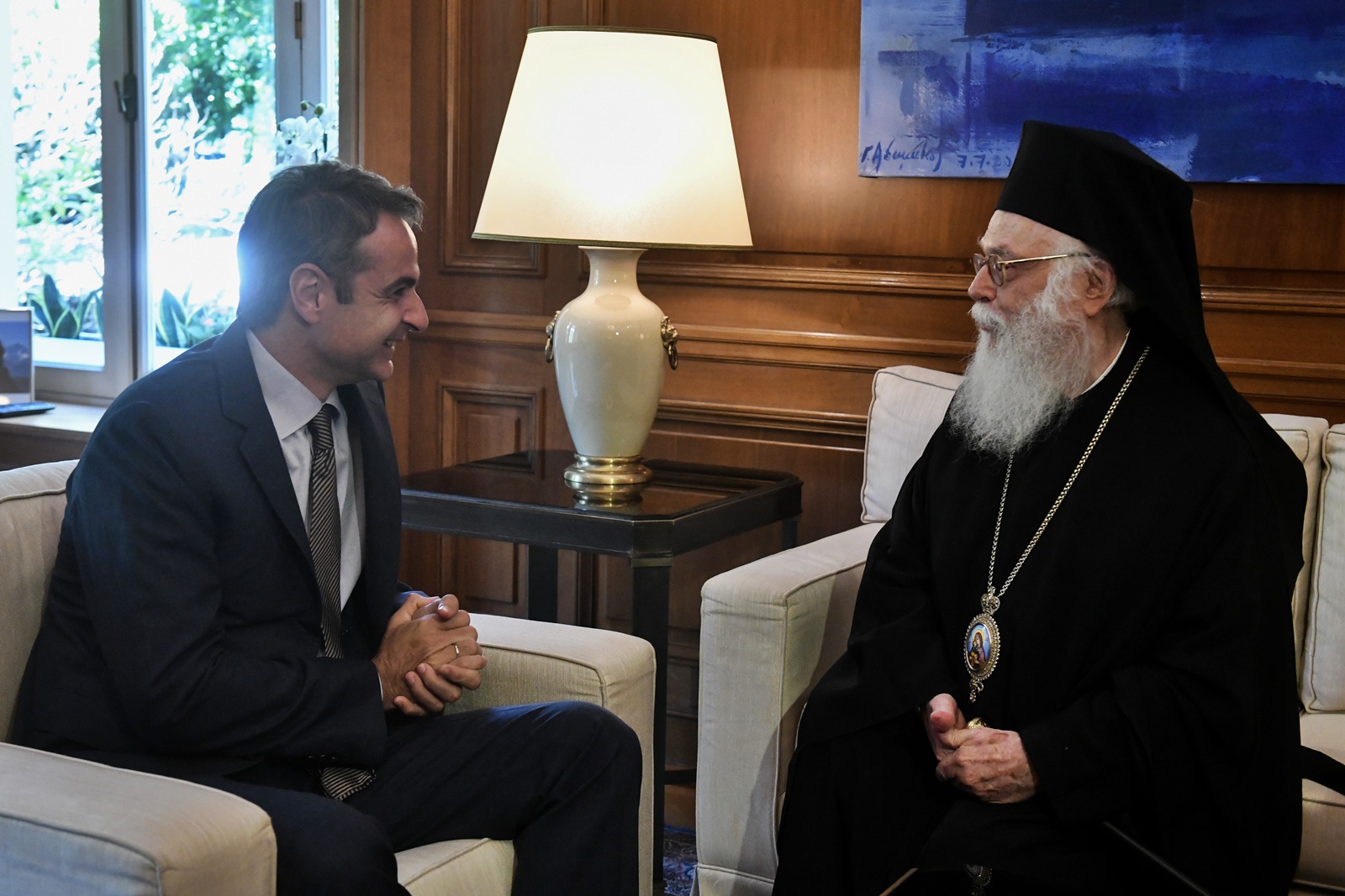 Μητσοτάκης Αλβανία: Συνάντησε τον αρχιεπίσκοπο Τιράνων Αναστάσιο