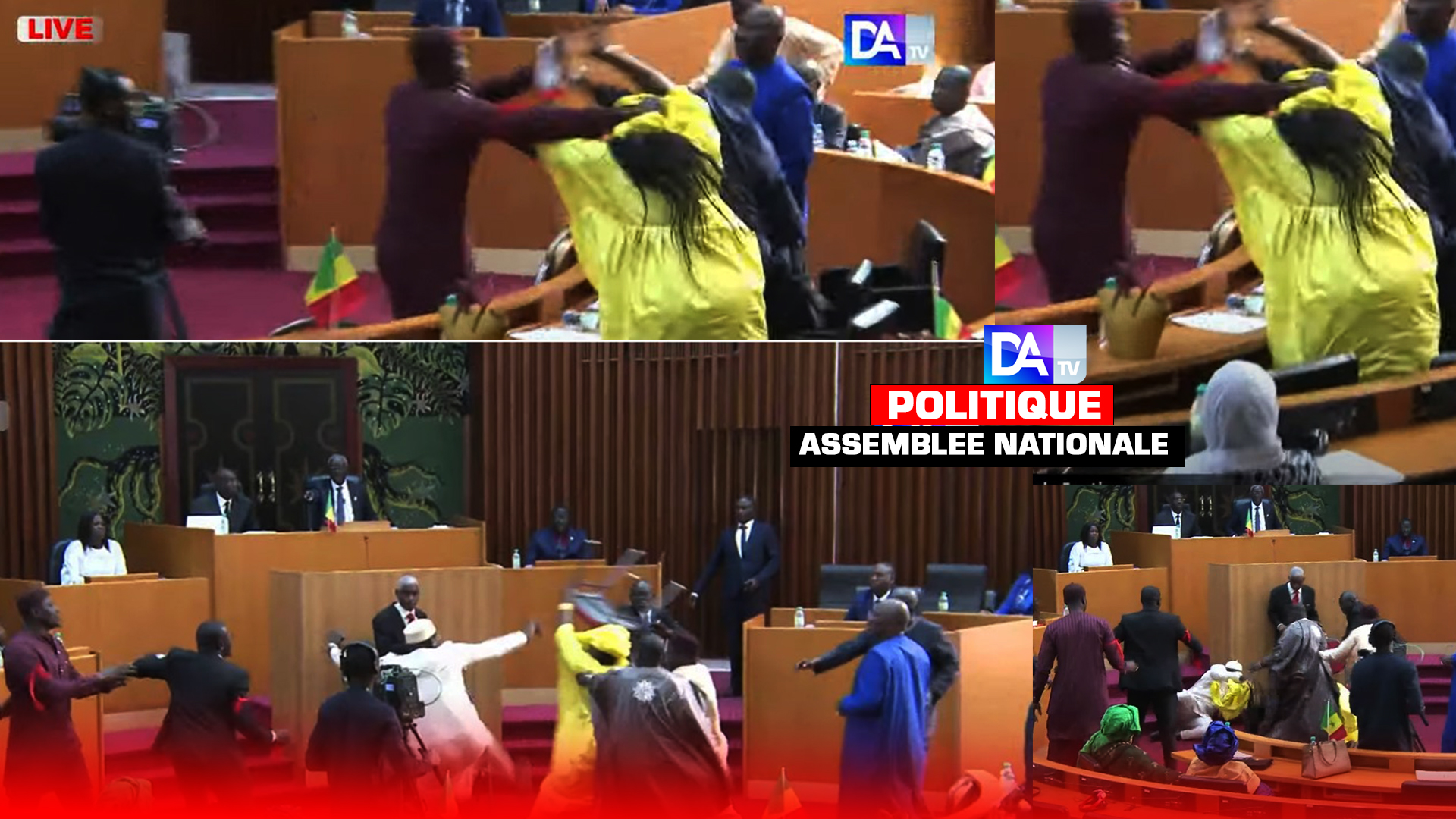 Ξύλο στη Βουλή: Χαστούκια και… καρεκλιές στη Σενεγάλη