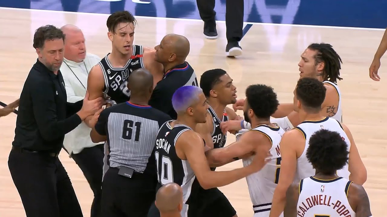 Καβγάς σε αγώνα μπάσκετ NBA: Ένταση στο Σαν Αντόνιο Σπερς – Ντένβερ Νάγκετς