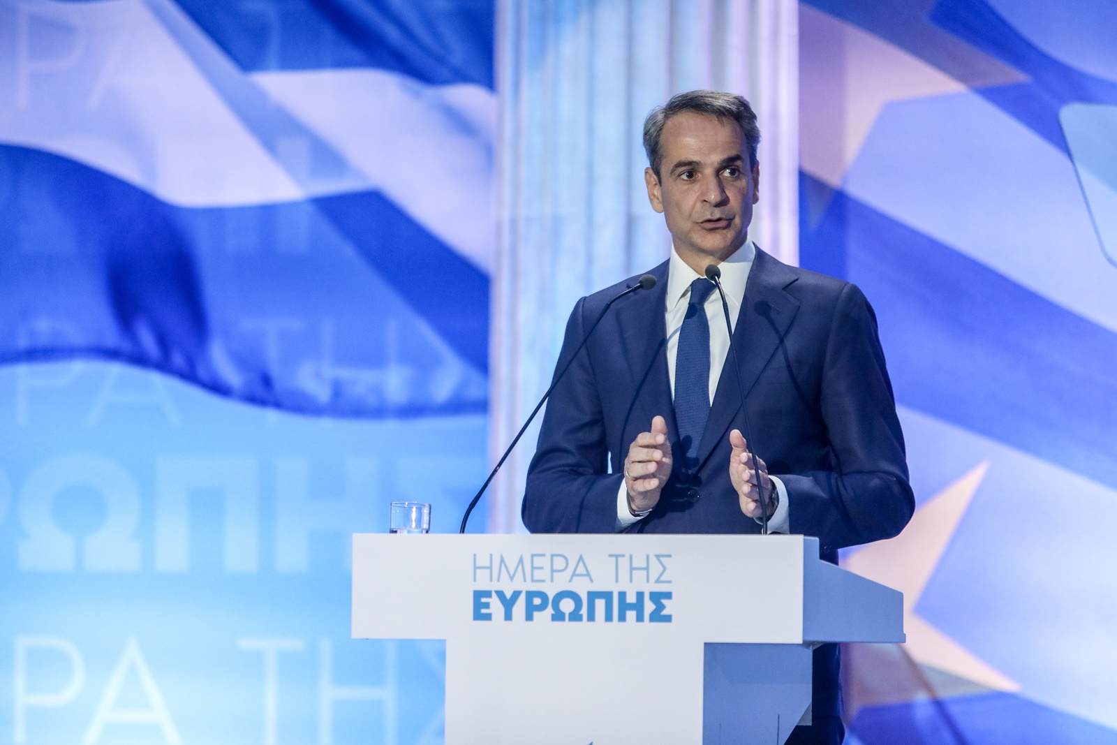 Ζάππειο – Ημέρα της Ευρώπης: Μήνυμα νίκης από Μητσοτάκη, Σαμαρά και Καραμανλή