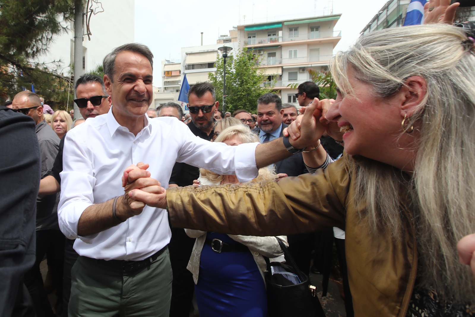 Κυριακός Μητσοτάκης στον Δήμο Ζωγράφου: Υποδοχή από τον δήμαρχο Βασίλη Θώδα